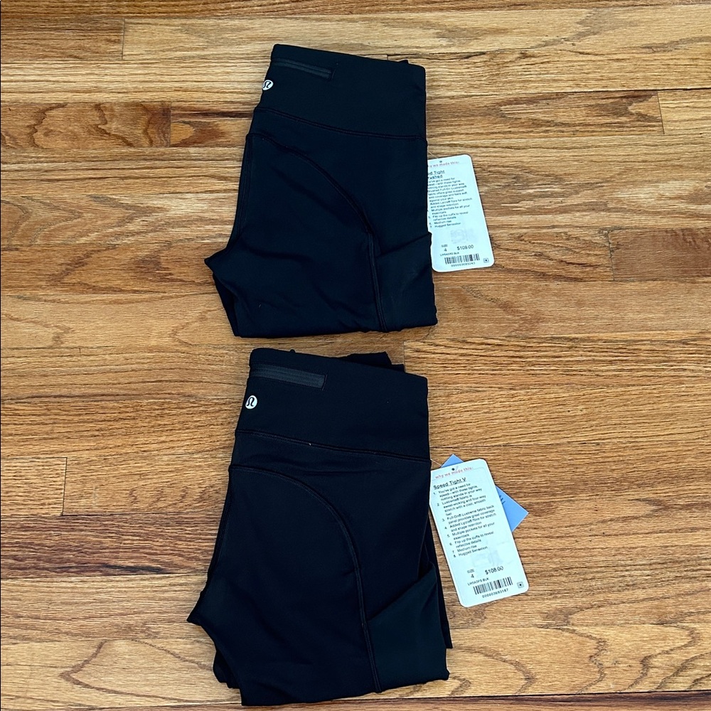 Lululemon speed tight size 4 black NWT